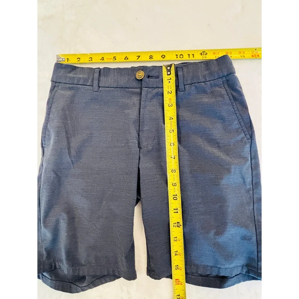 Johnnie-O Prep-Formance Navy Blue Heathered Golf Shorts Boys Size 12
